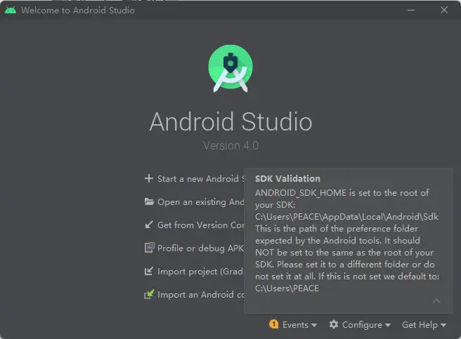 ANDROID_SDK_HOME