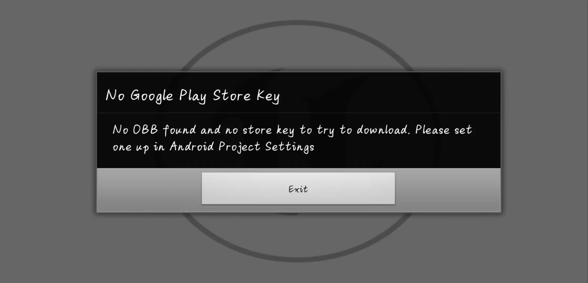 No Google Play Store Key